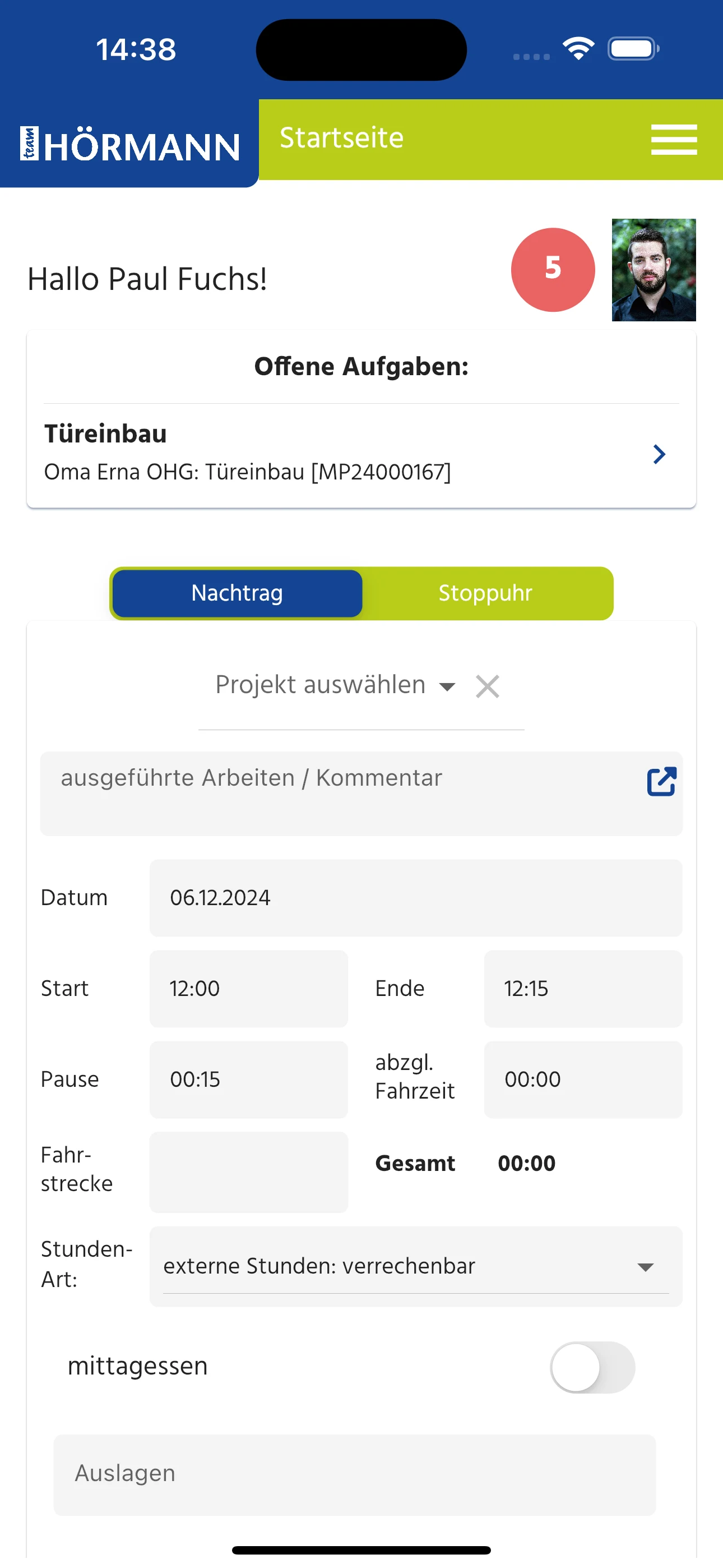 Team Hörmann screenshot